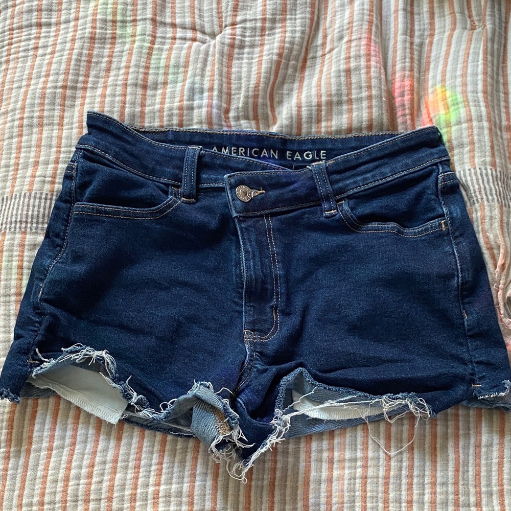 American Eagle Outfitters Dark Blue Jean Shorts